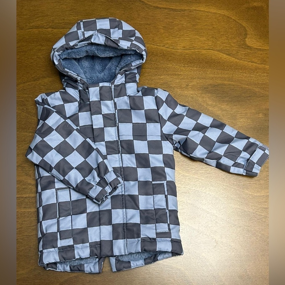 Target Cat and Jack Hooded Puffer Jacket Blue Size 18m Boys (0244)